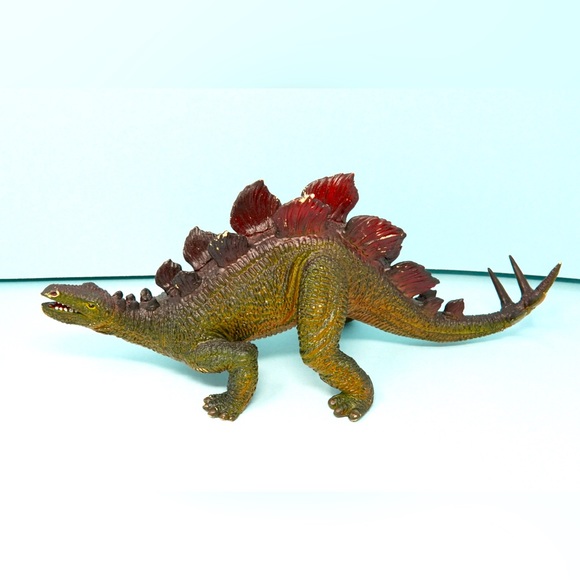 Vintage 1980’s Dinosaur Stegosaurus RARE Toys Jumbo Large Plastic Figure Dino - Picture 6 of 14